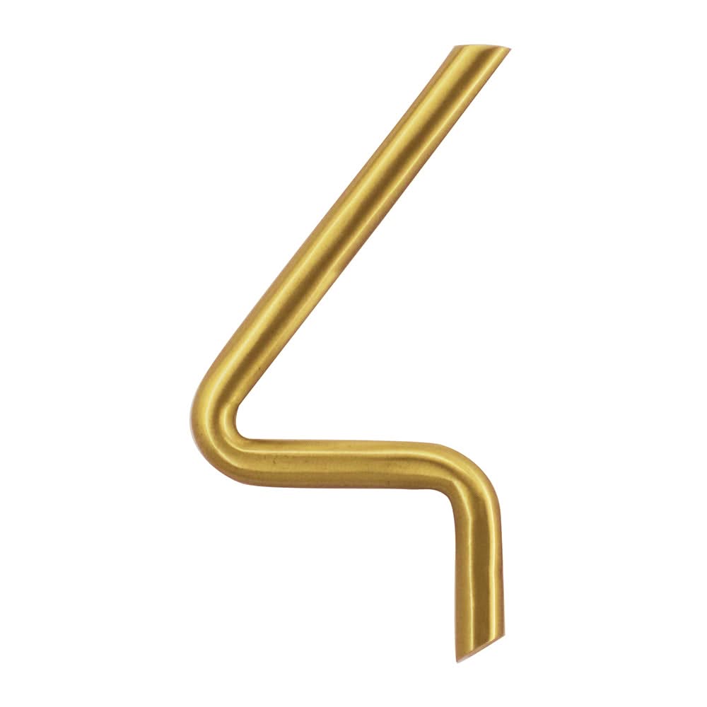 HDD Pro Huisnummer Rond 4 Mat Goud