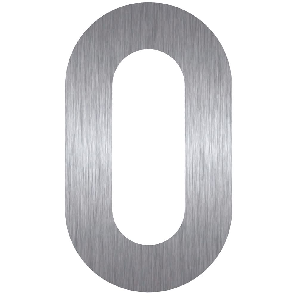 HDD Pro Huisnummer Plat 0 Inox Plus