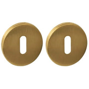 Intersteel Q sleutelrozetten verdekt ø52x6mm pvd messing mat