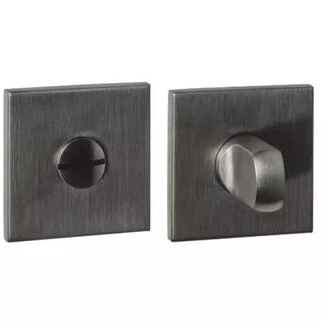 Intersteel WC-sluiting verdekt 53x53x6mm met stift 6-8mm pvd antraciet