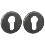 Intersteel Q Cilinderrozetten verdekt ø52x6mm pvd zwart