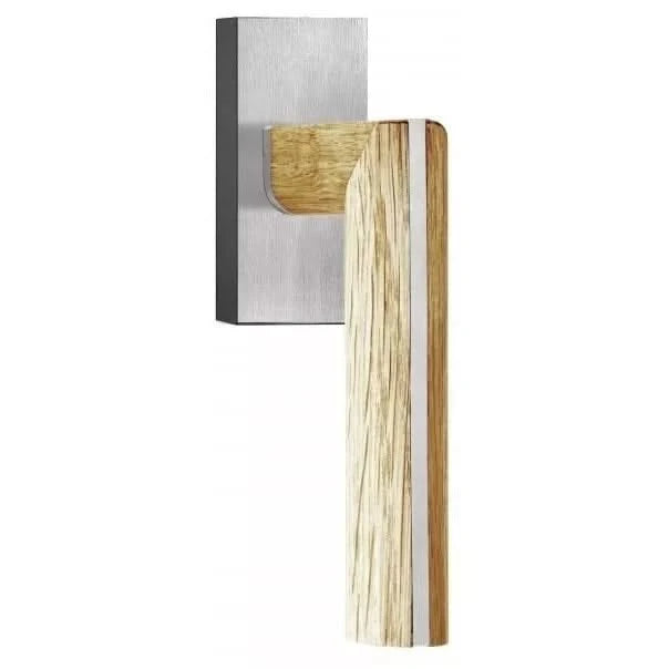 Formani PBL22-DK draaikiepgarnituur niet afsluitbaar mat roestvast staal/ eikenhout rechtsdraaiend