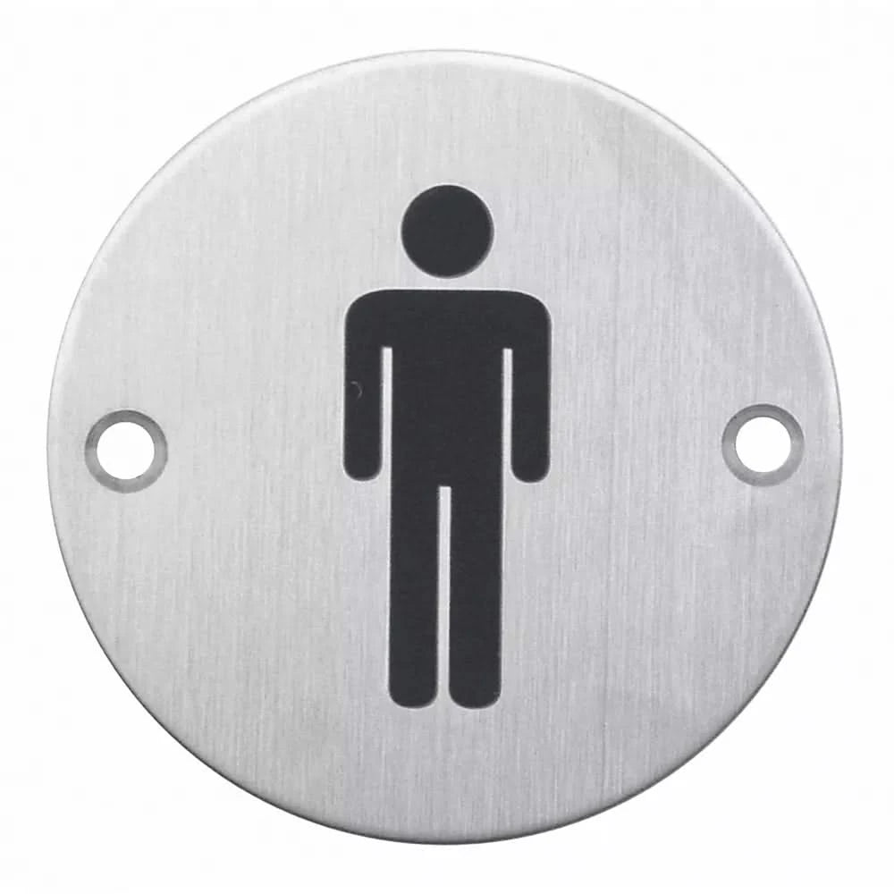 hdd pro Pictogram Man+Vrouw Rond Inox Plus