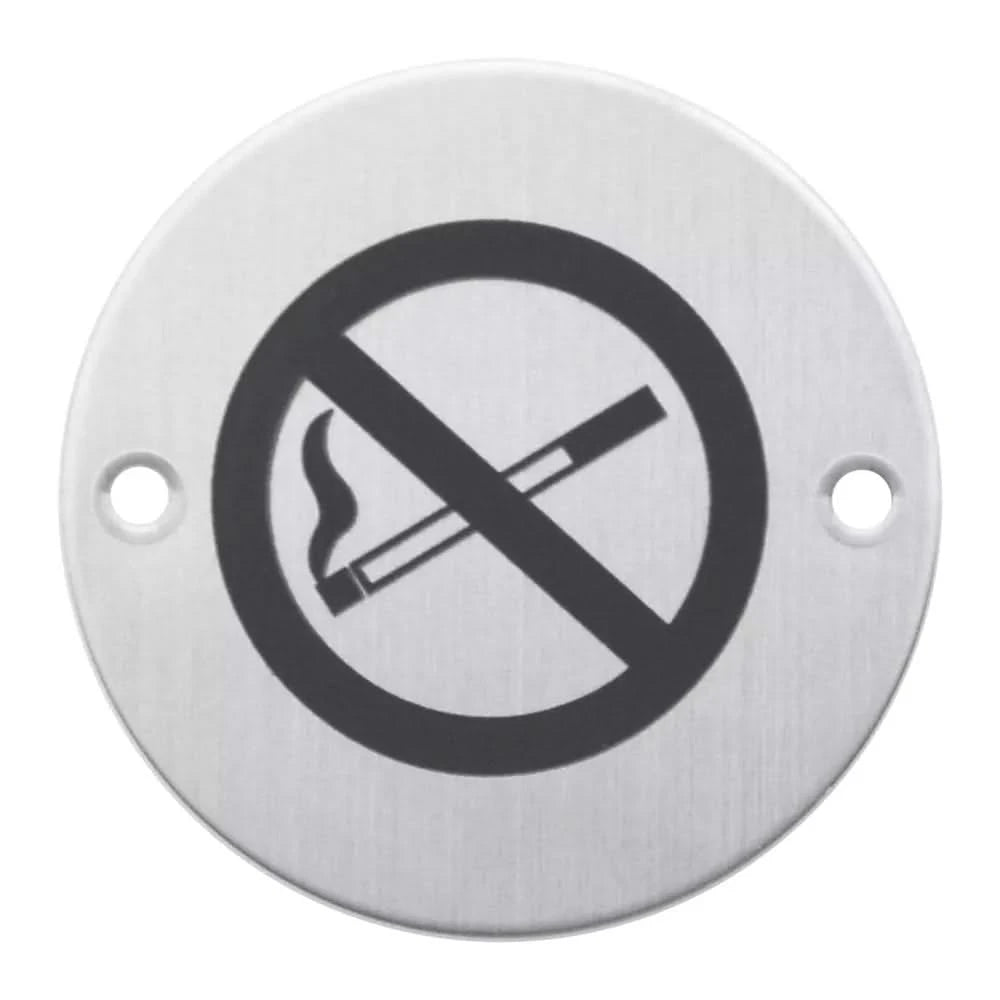 Pictogram Rookverbod Rond Inox Plus