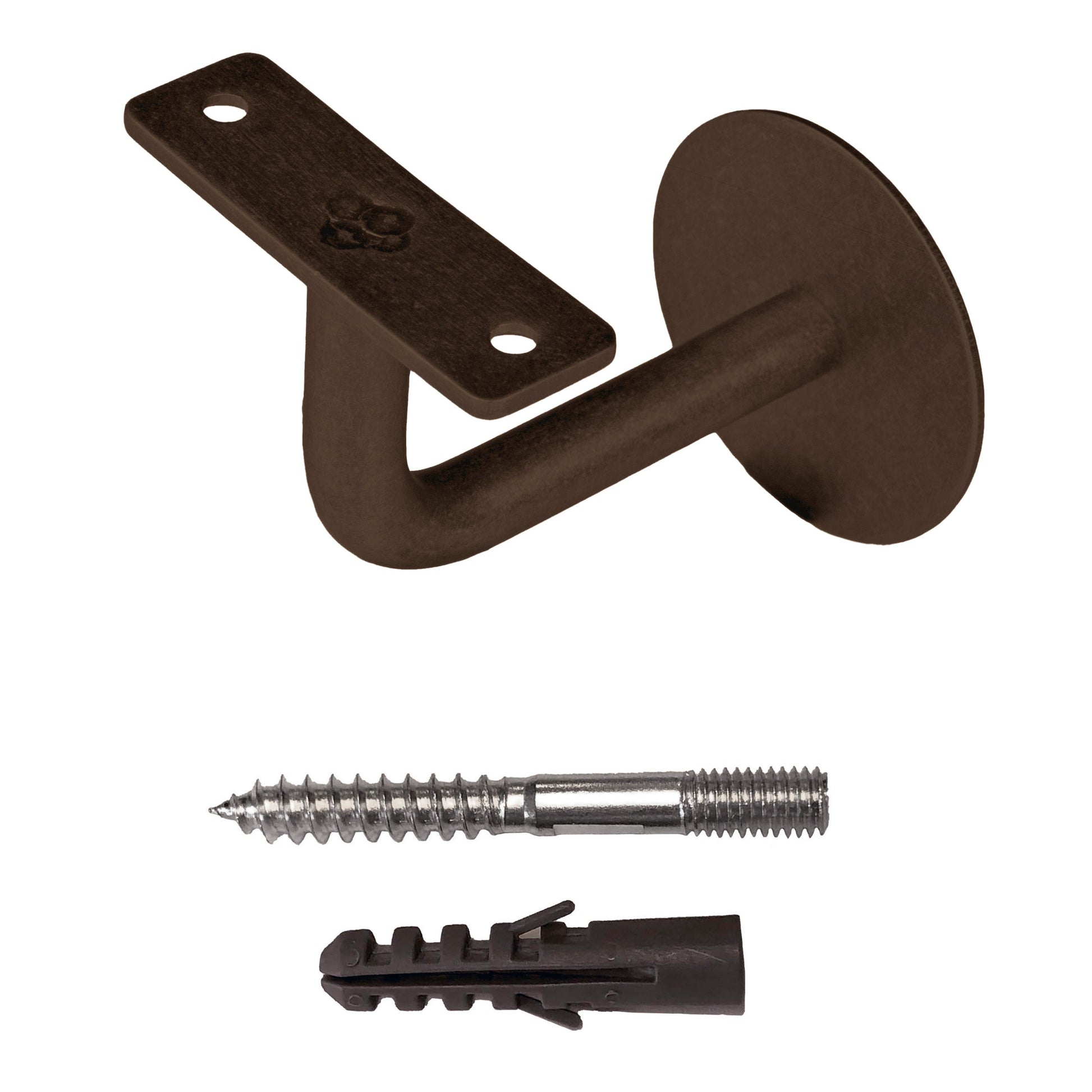 HDD Pro Leuninghouder Haak Plat Mat Brons