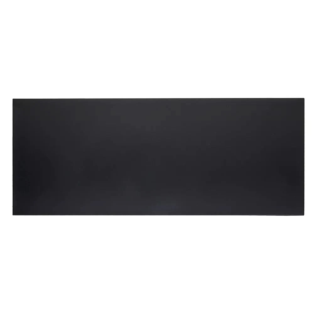 Deurplaat 120 mm x 300 mm Zwart