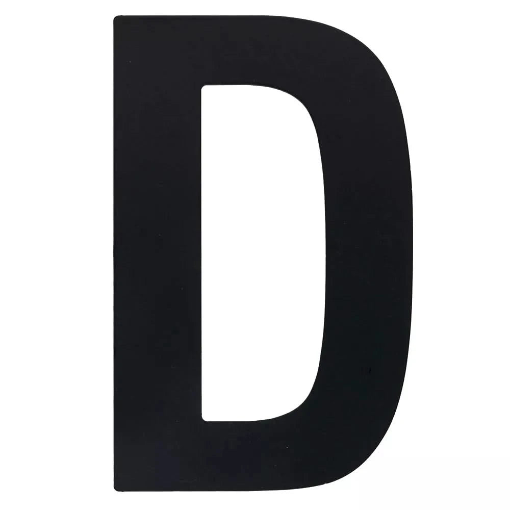 HDD Pro Huisletter Plat D Zwart Structuur UV