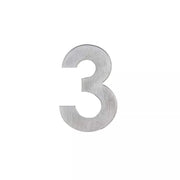 HDD Pro Huisnummer Plat Klein Zelfklevend 3 Inox Plus