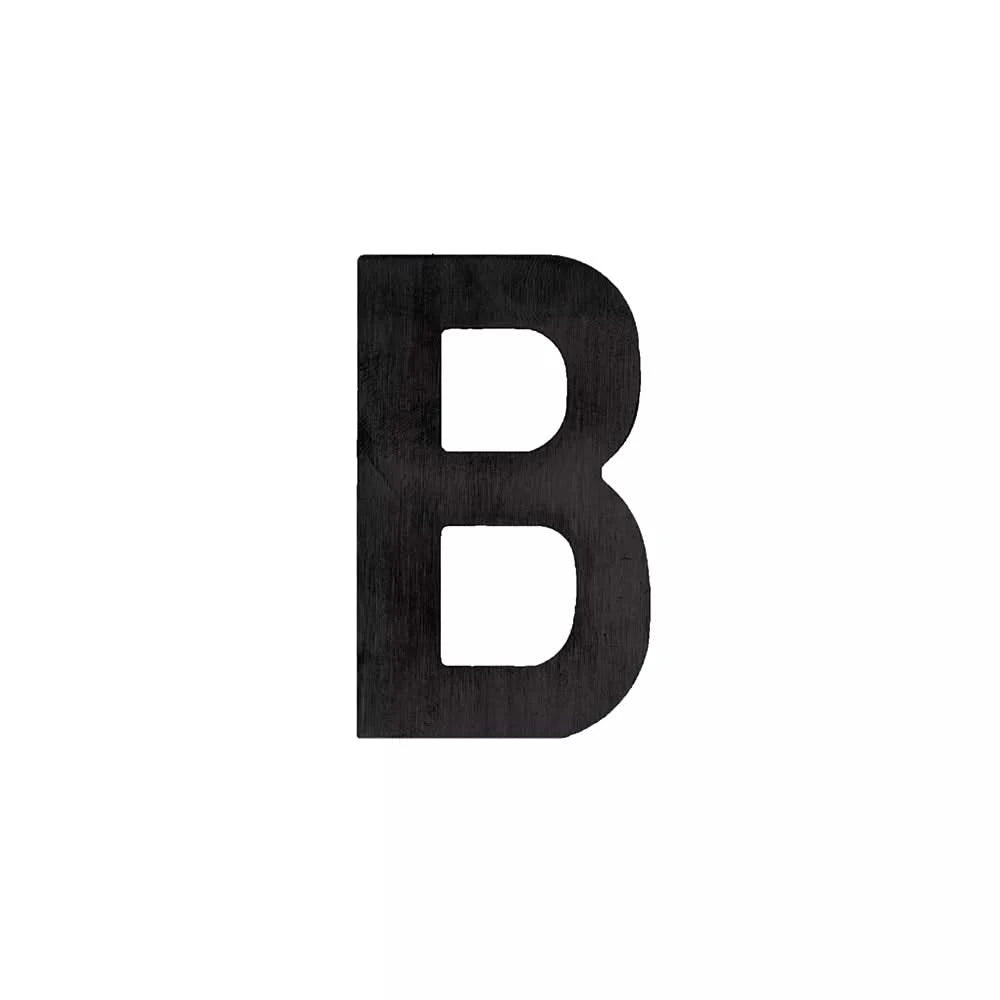 HDD Pro Huisletter Plat Klein Zelfklevend B Zwart Structuur UV