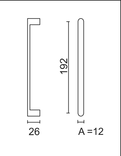 HHD Pro Meubelgreep Kasttrekker Build 12/192mm Zwart - Deurbeslag-expert