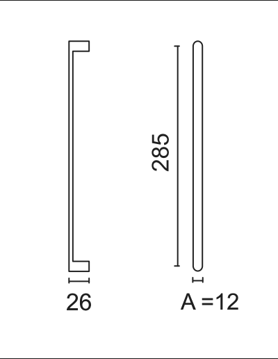 HHD Pro Meubelgreep Kasttrekker Build 12/285mm Zwart - Deurbeslag-expert
