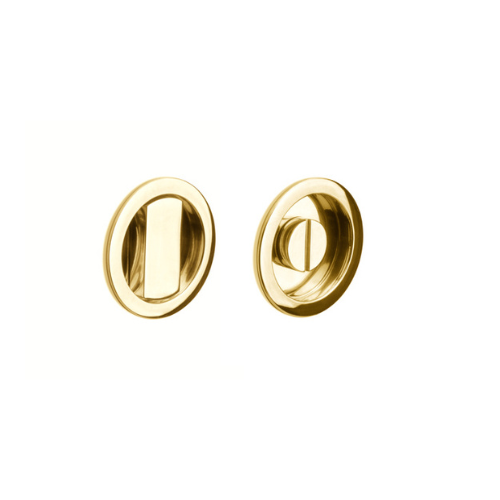 Formani | Schuifdeurkommen | LB57S_T | 57mm | Messing Ongelakt - Deurbeslag-expert