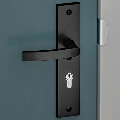 AXA Veiligheidsbeslag Edge Plus Kruk WingBlok PC55 Anti-Kerntrek Zwart - Deurbeslag-expert