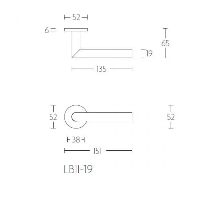 Formani | Voordeurset | knop/kruk | Licht Brons PVD LB2-19 | SKG3 - Deurbeslag-expert