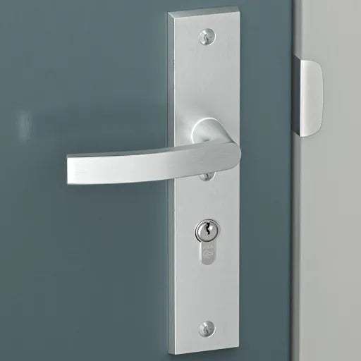 AXA Edge Plus veiligheidsbeslag kruk Wing+blok aluminium – detailfoto