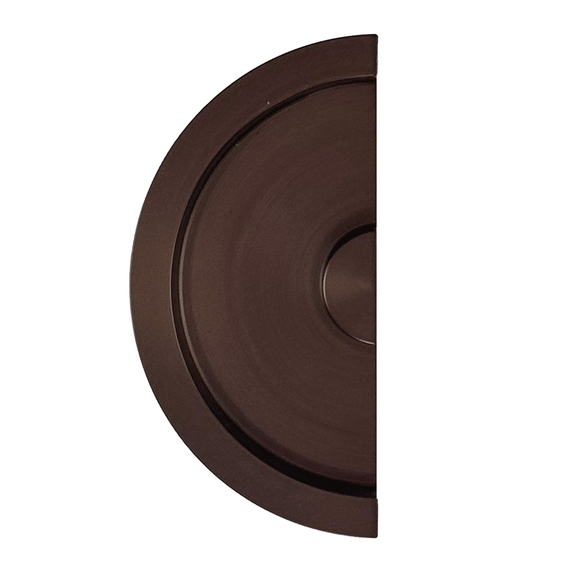 HDD Pro Schuifdeurkom Halve Maan Massief 40mm Mat Brons