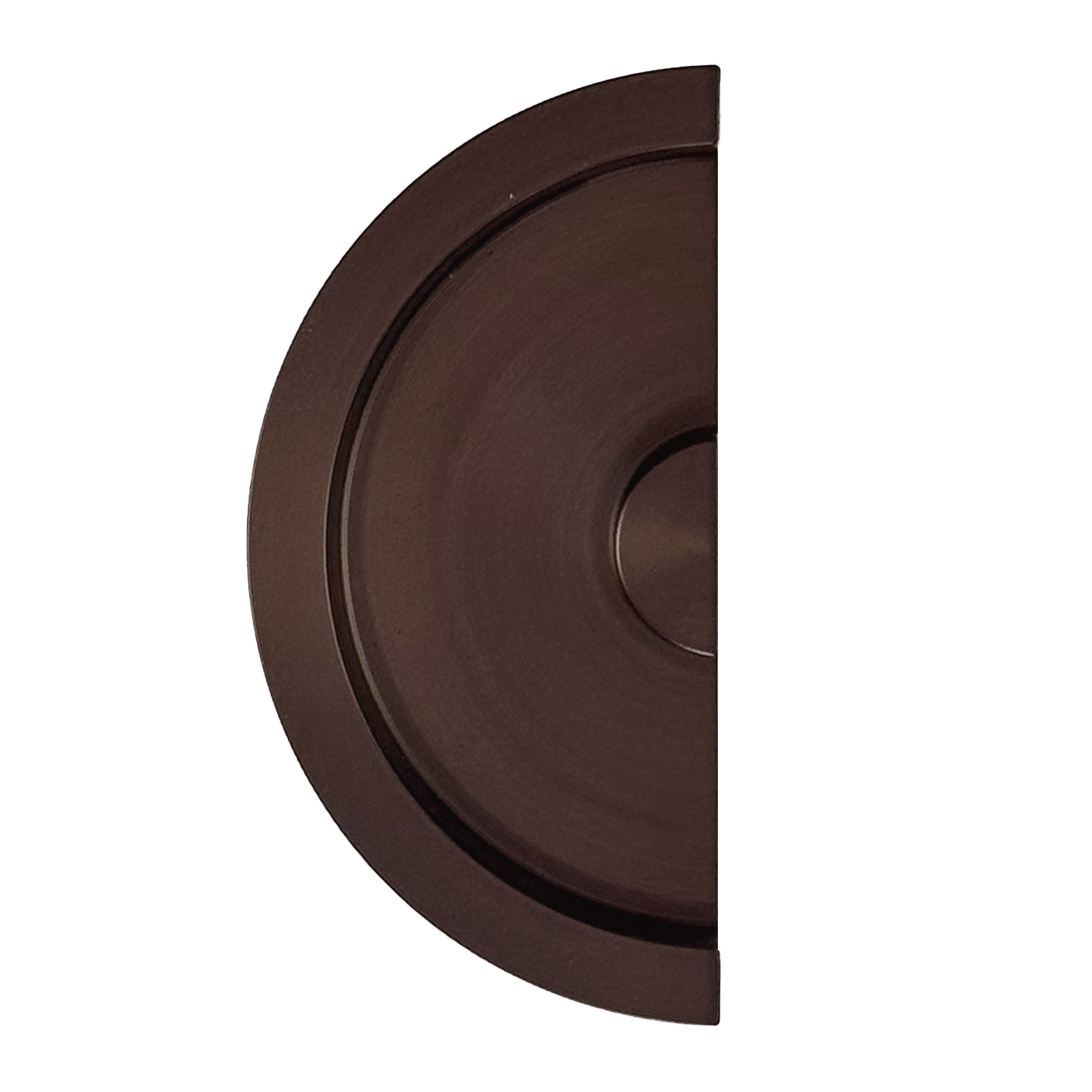 HDD Pro Schuifdeurkom Halve Maan Massief 40mm Mat Brons