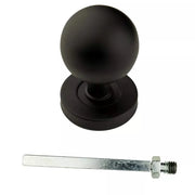 HDD Pro Voordeurknop Top B 50 Op Rozas Zwart - Deurbeslag-expert