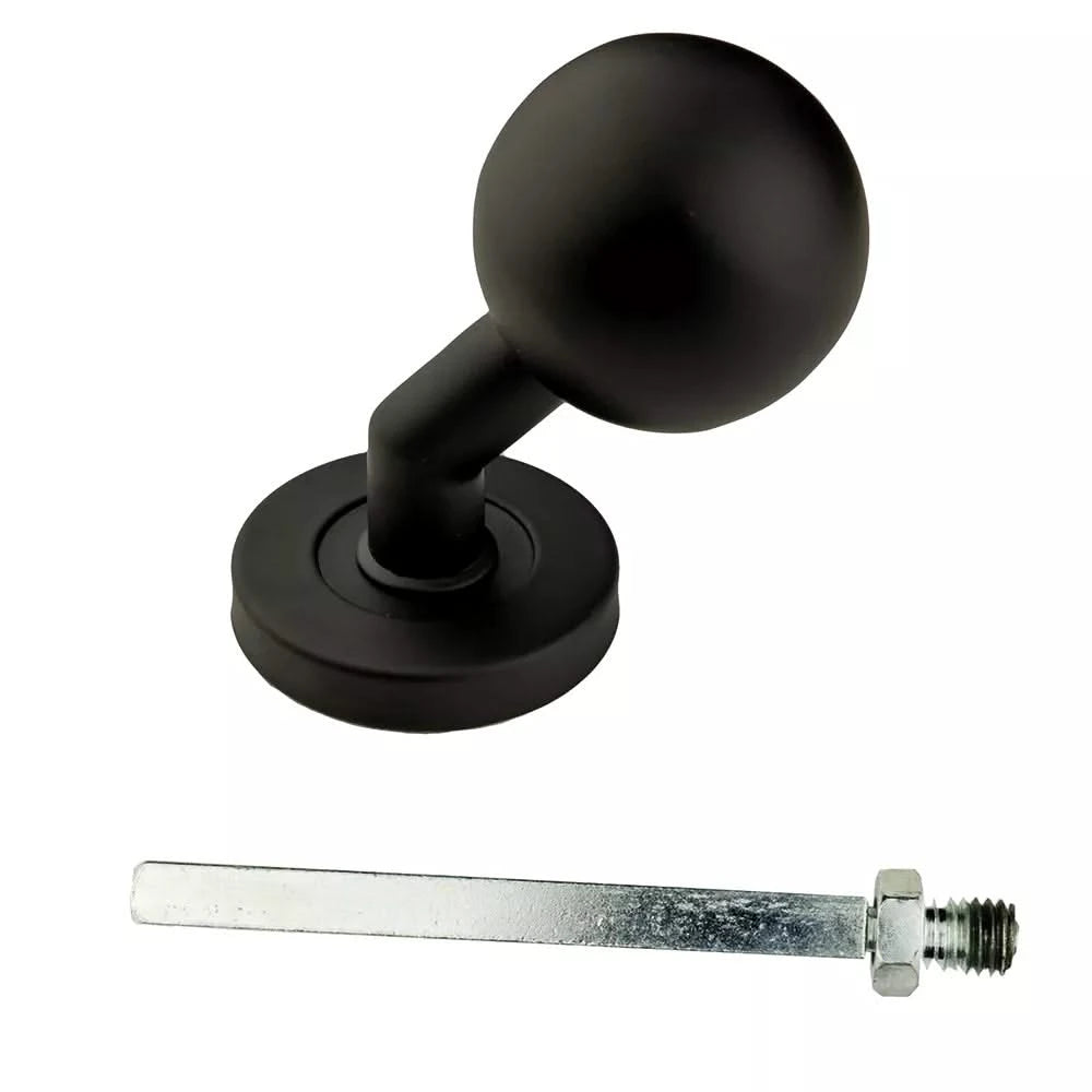 HDD Pro Voordeurknop Top Bs 50 Op Rozas Zwart - Deurbeslag-expert