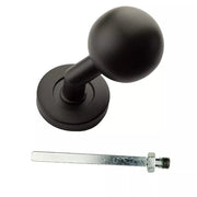 HDD Pro Voordeurknop Top Bs 50 Op Rozas Zwart Structuur Uv - Deurbeslag-expert