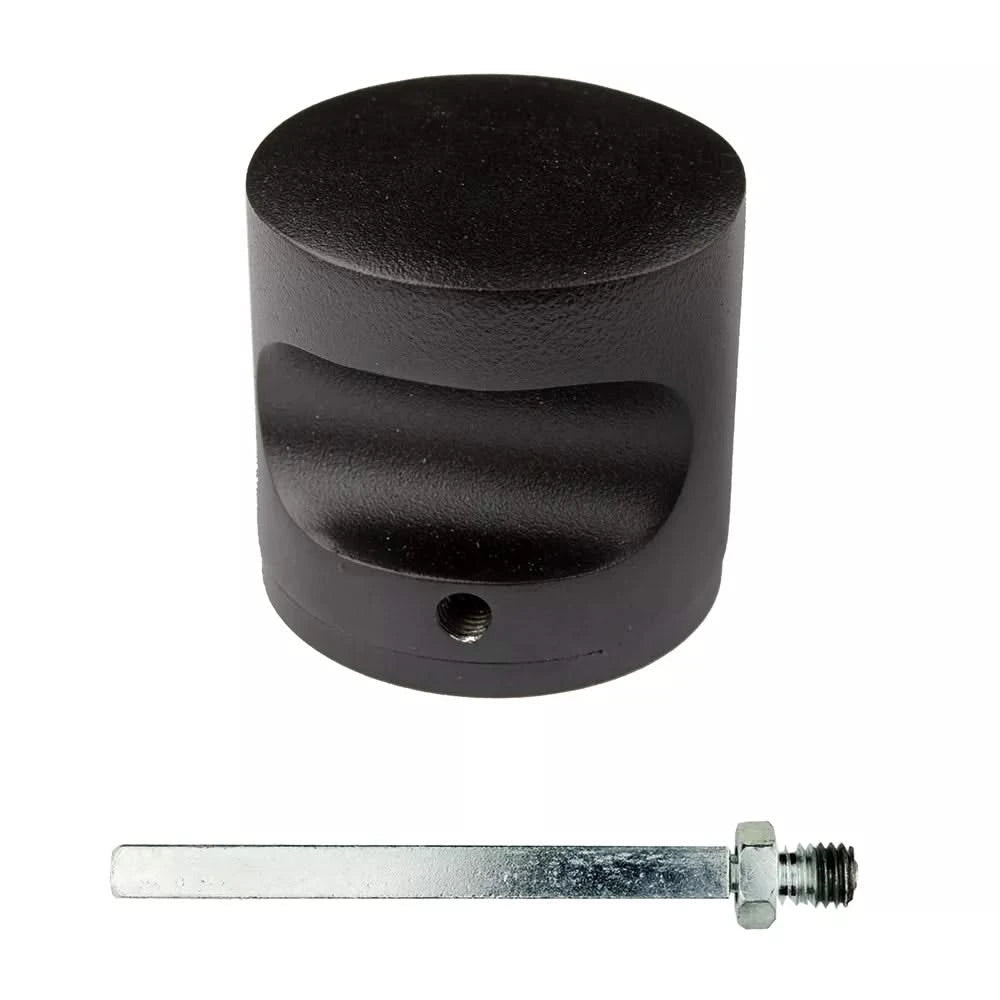 HDD Pro Voordeurknop Top H 50 Massief Zwart Structuur UV - Deurbeslag-expert