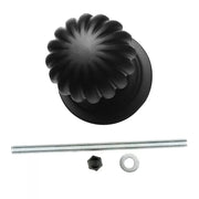 HDD Pro Voordeurknop Top Mandarin Zwart - Deurbeslag-expert