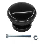 HDD Pro Voordeurknop Top Panda Pvc Zwart - Deurbeslag-expert