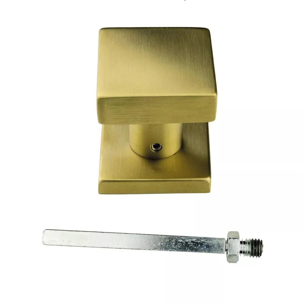 HDD Pro Voordeurknop Top Carre Op Rozas Mat Koper - Deurbeslag-expert