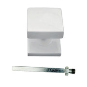 HDD Pro Voordeurknop Top Carre Op Rozas Wit Structuur - Deurbeslag-expert