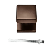 HDD Pro Voordeurknop Top Carre Op Rozet Mat Brons