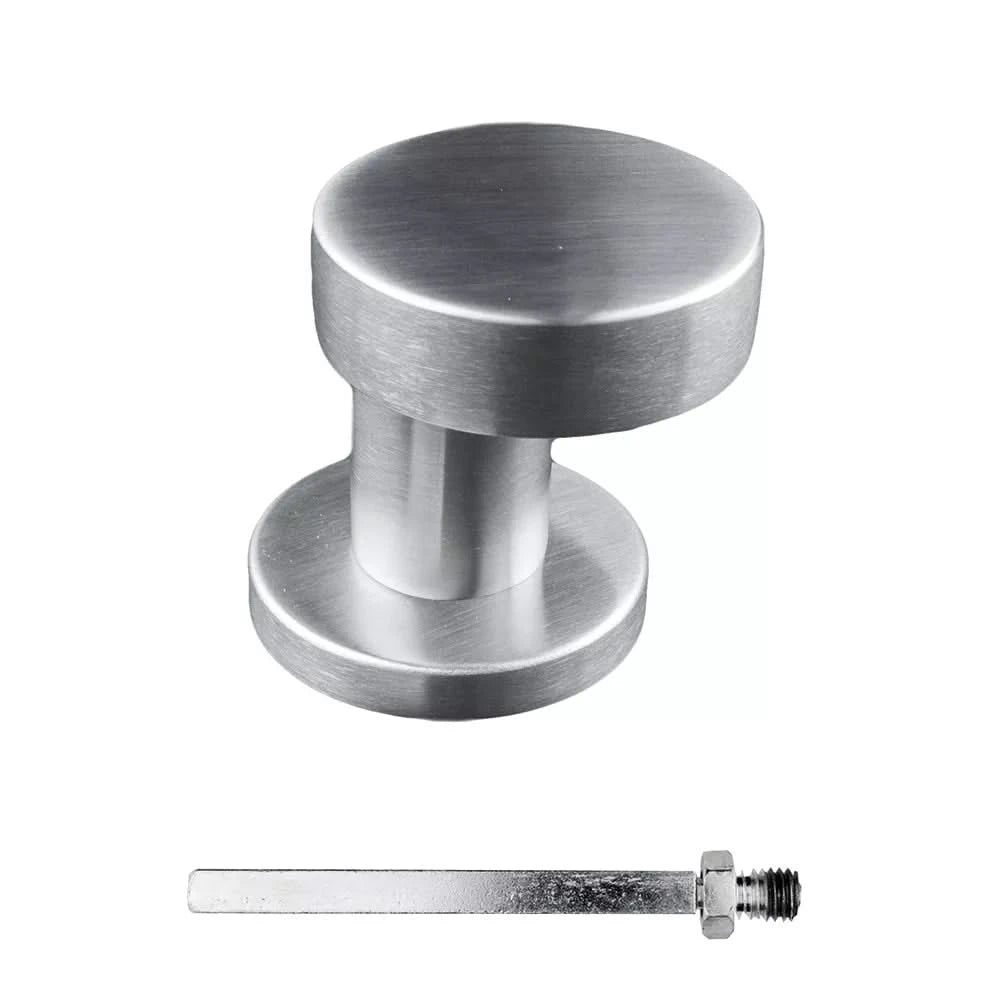 HDD Pro Voordeurknop Top Plat Schuin Op Rozas Inox Plus - Deurbeslag-expert