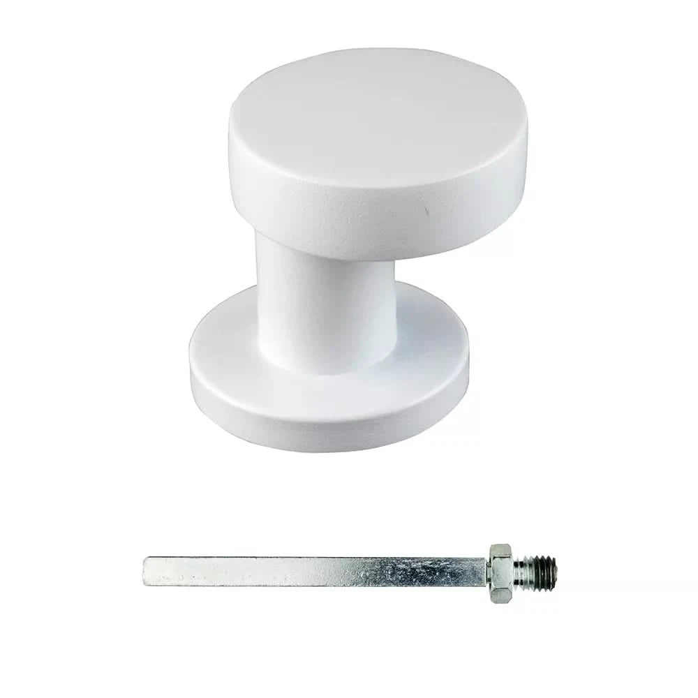 HDD Pro Voordeurknop Top Plat Schuin Op Rozas Wit Structuur - Deurbeslag-expert