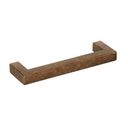 Crafino Rock meubelgreep 96 mm craft cognac vooraanzicht