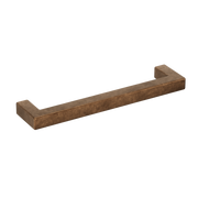 Crafino Rock meubelgreep 128 mm craft cognac vooraanzicht