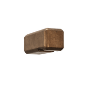 Crafino Rock meubelknop 10 mm craft cognac vooraanzicht