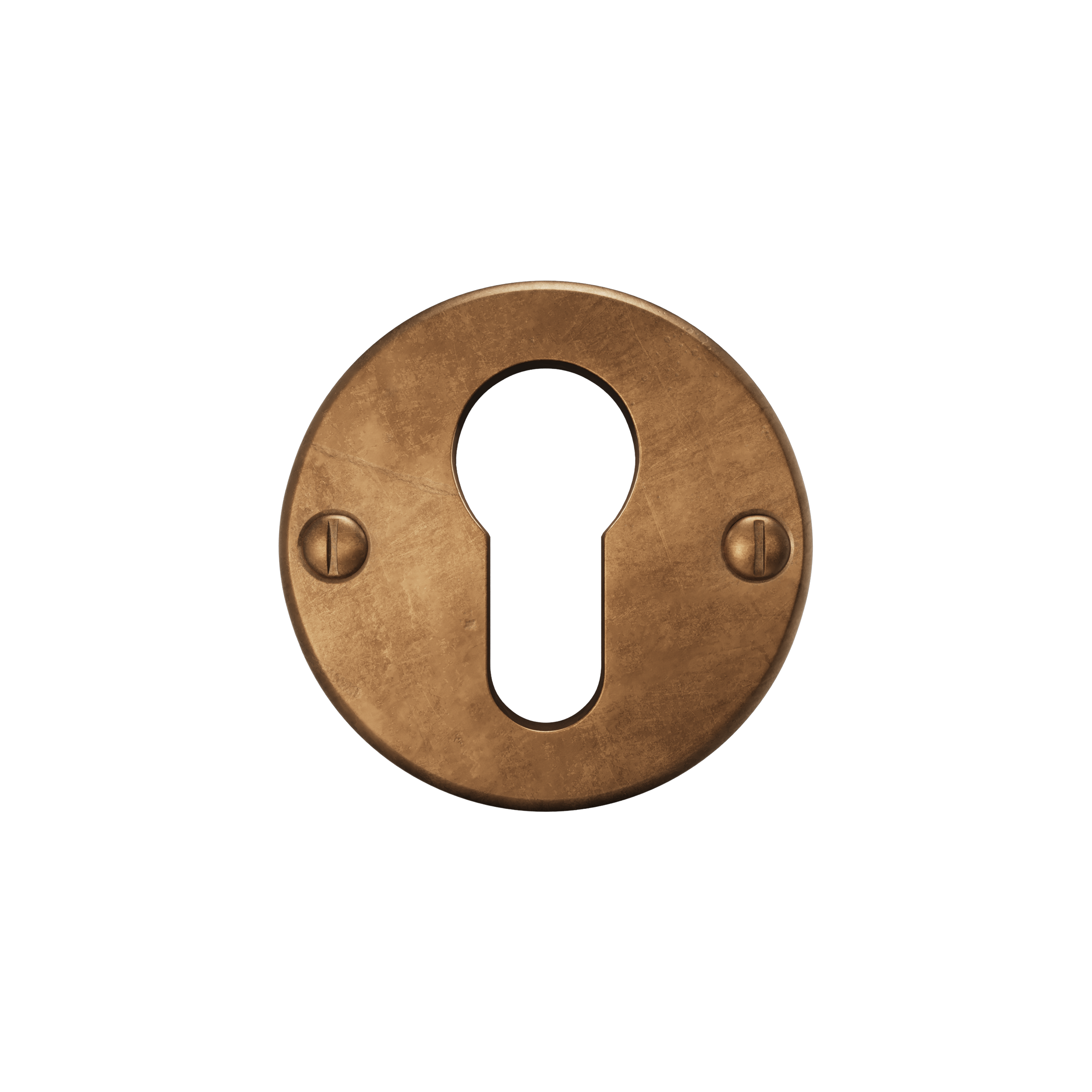 Crafino | Cilinderrozet rond 50 mm | Craft cognac