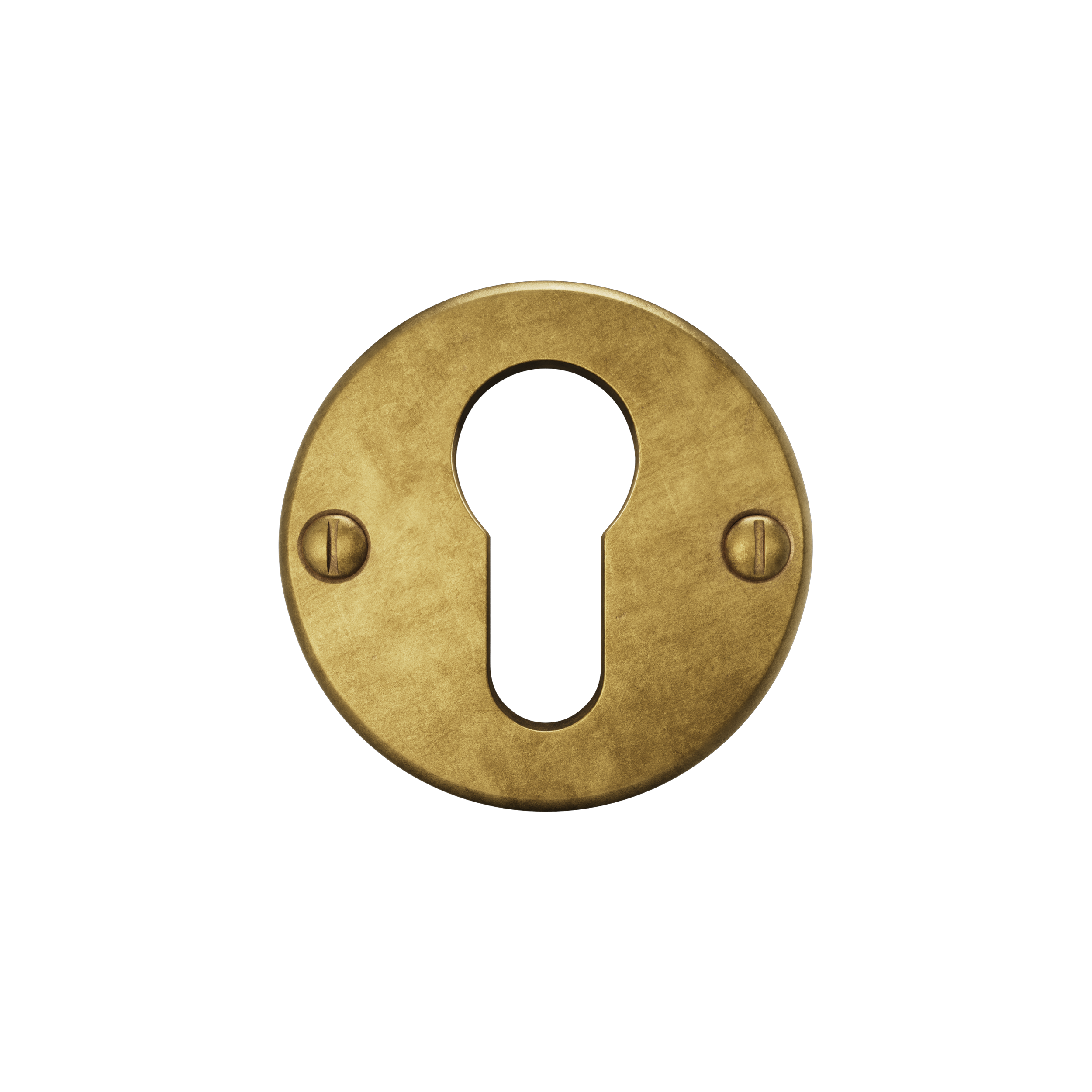 Crafino | Cilinderrozet rond 50 mm | Craft goud