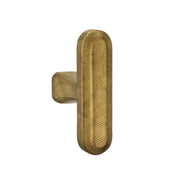 Crafino Terra meubelknop T Craft goud vooraanzicht