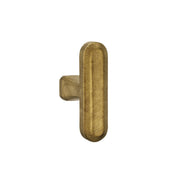 Crafino Terra meubelknop mini T craft goud vooraanzicht