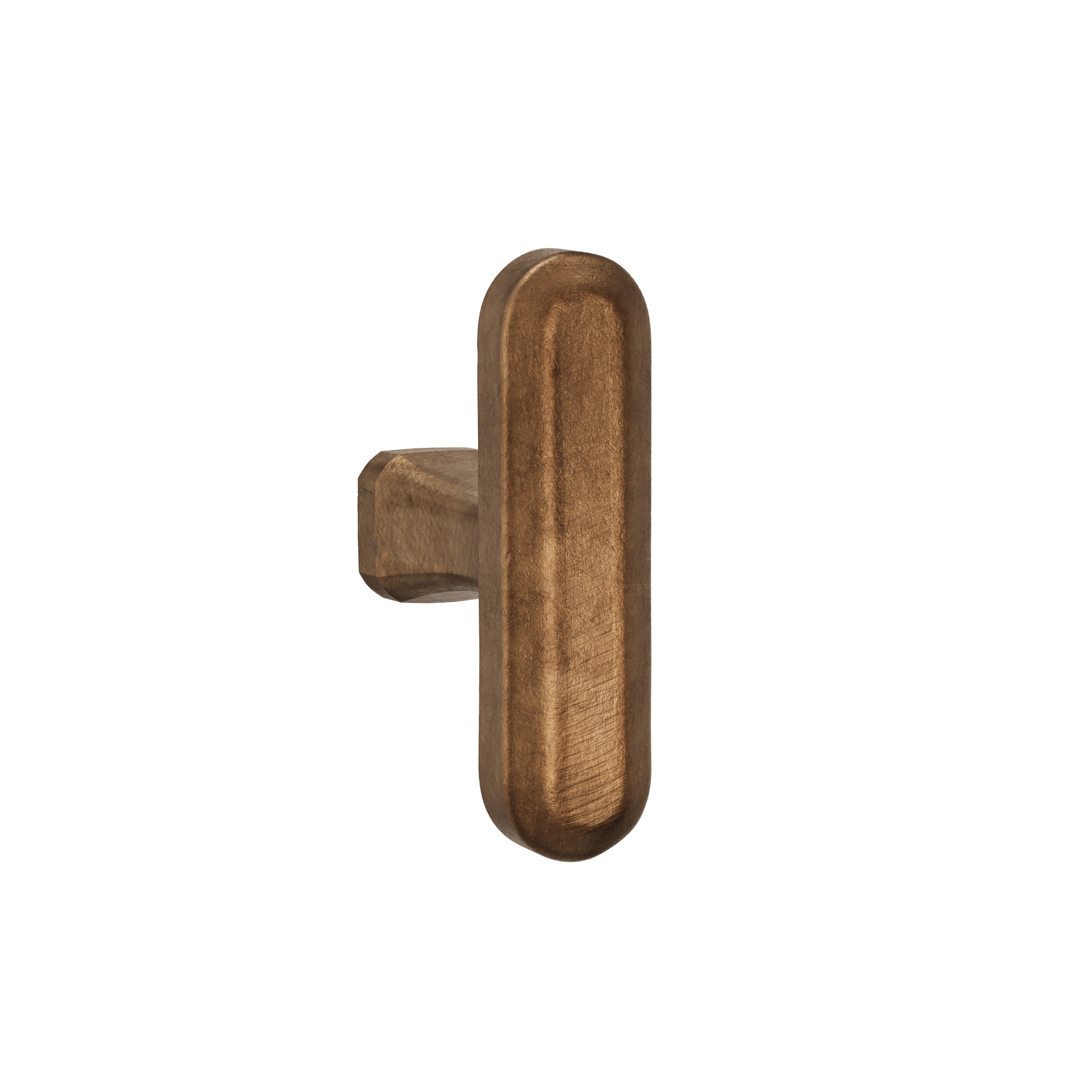 Crafino Terra | Meubelknop mini T | Craft cognac