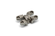 DX SOSS onzichtbaar scharnier 303 NP 13x38 mm vernikkeld - vooraanzicht