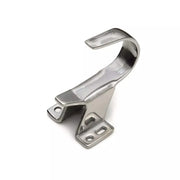 Dulimex | Lange haak | Deuropvanger bij gelijkliggende en opdekdeuren | Zilver - Deurbeslag-expert