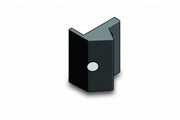 Dulimex sluitplaat horizontale Pullmanschoot DX PO 522/523 mat zwart, vooraanzicht