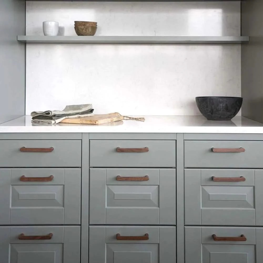 Staalimex Houten Handgreep 144mm - Silkeborg - Walnoot - Deurbeslag-expert