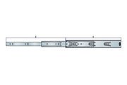 Ladegeleiders softclose 40 kg 40 cm volledig uittrekbaar – set van 2 stuks