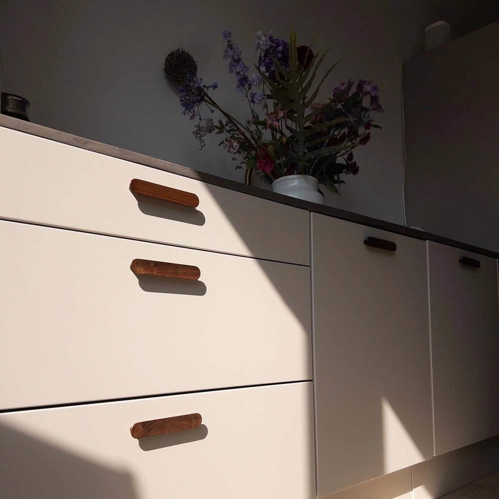 Staalimex Houten Handgreep 284mm Oslo Walnoot - Deurbeslag-expert