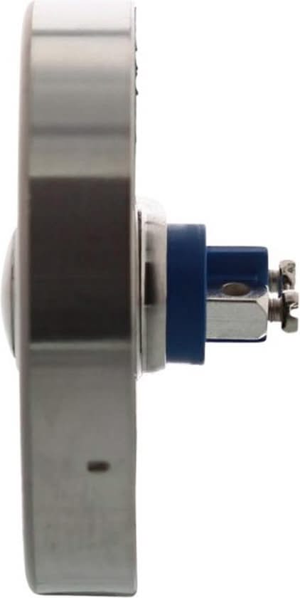 Intersteel Deurbel rond verdekt ø53x10 rvs geborsteld - Deurbeslag-expert