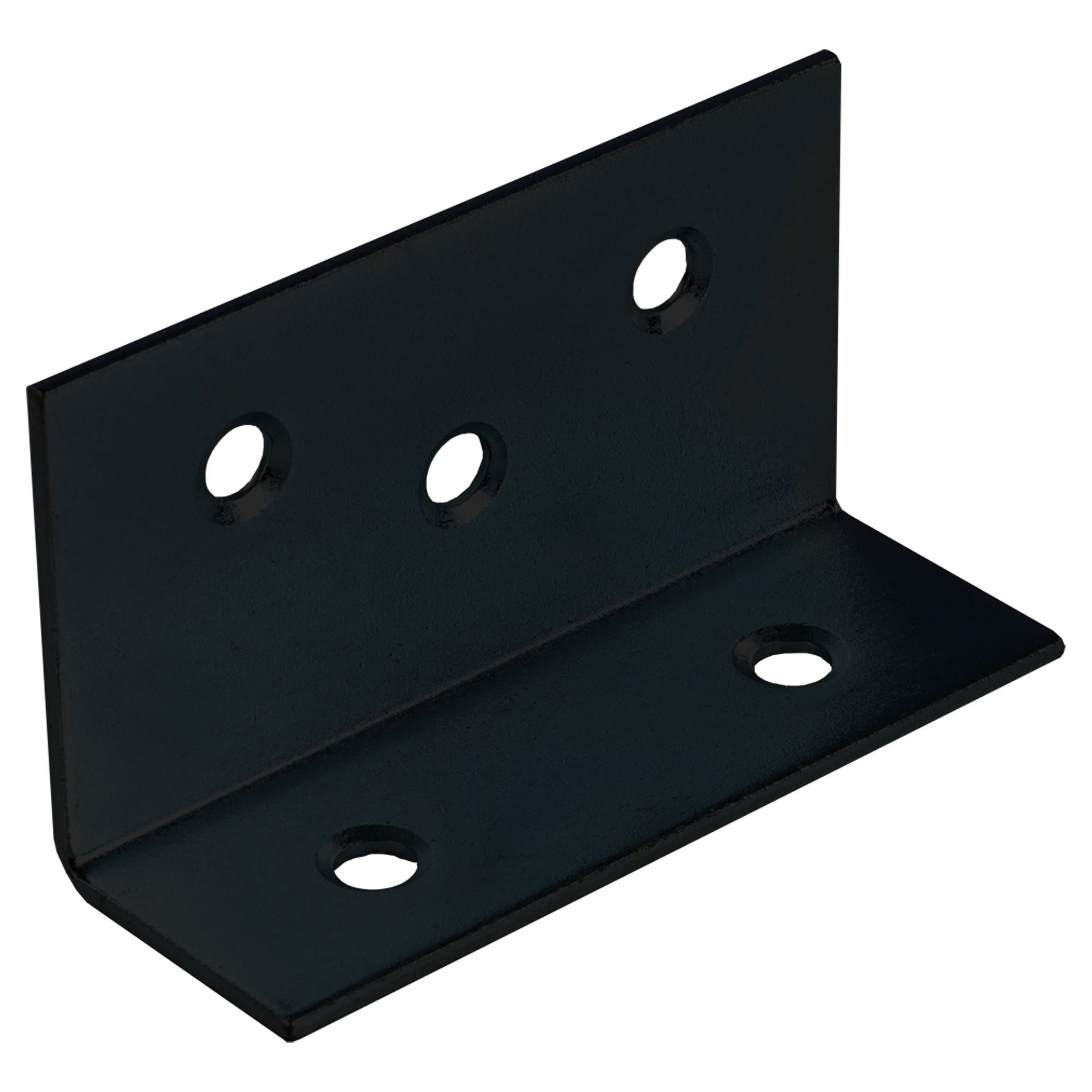 Starx Versterkingshoek 75x40x25 mm zwart vooraanzicht