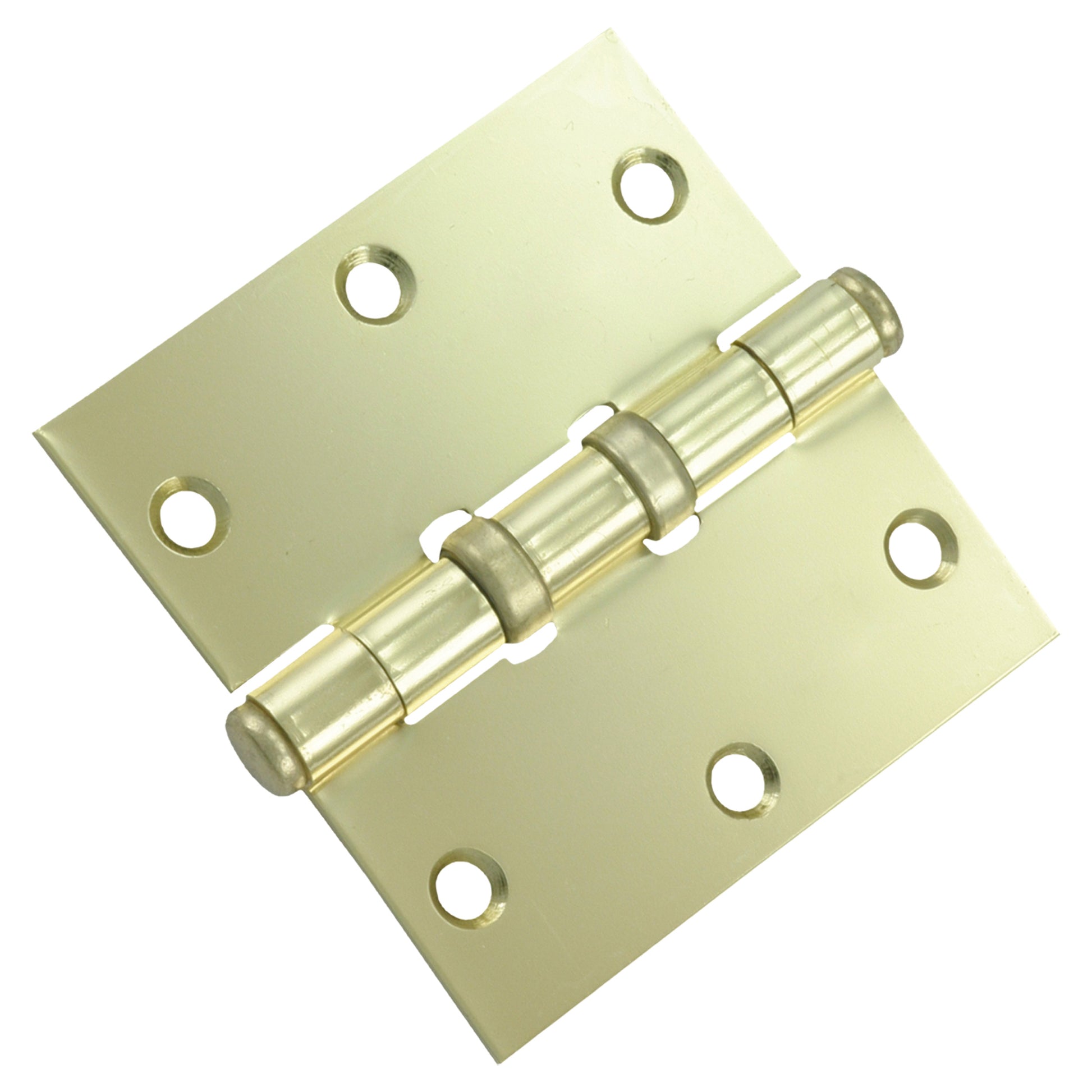 Starx kogelscharnier 76 x 76 mm vermessingd — productfoto vooraanzicht