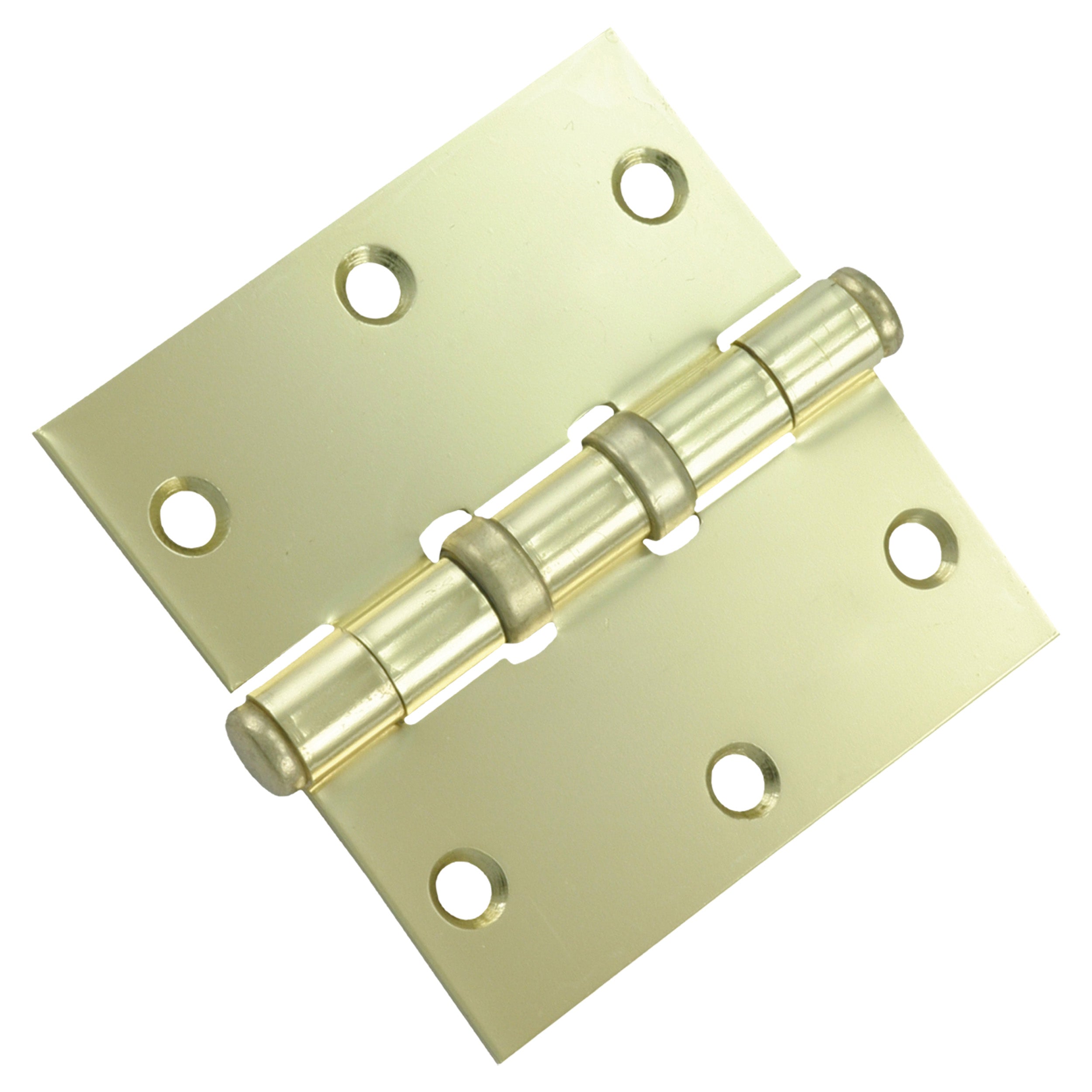 Starx kogelscharnier 76 x 76 mm vermessingd — productfoto vooraanzicht